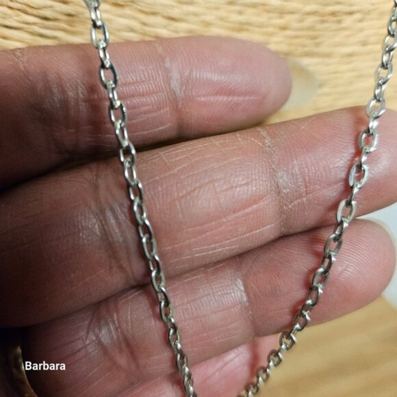 2 Birds in a Silvertone Tree Pendant Necklace - Picture 4 of 5